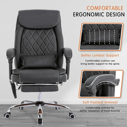 Executive Office Chair with Heat and Massage Functions