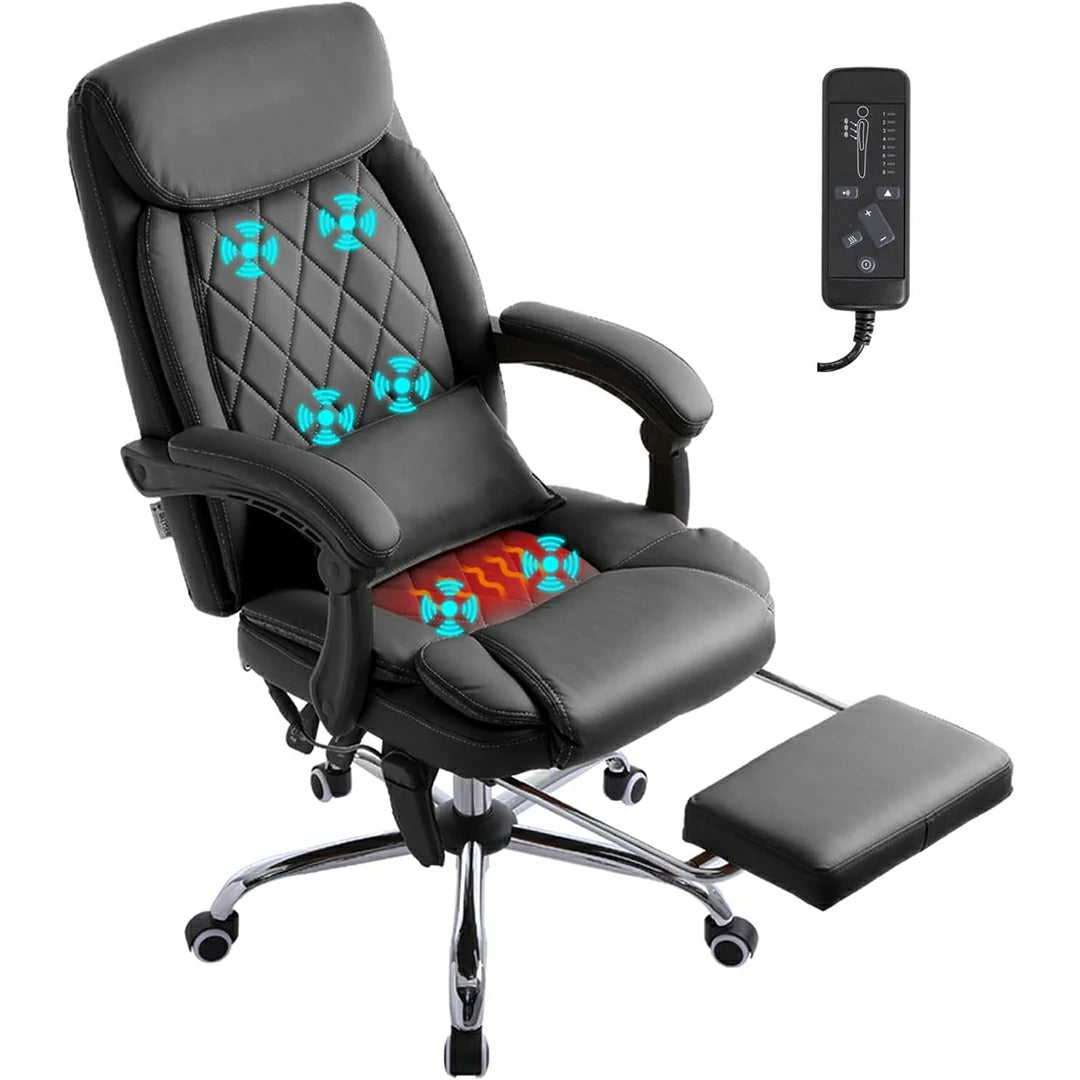 Executive Office Chair with Heat and Massage Functions