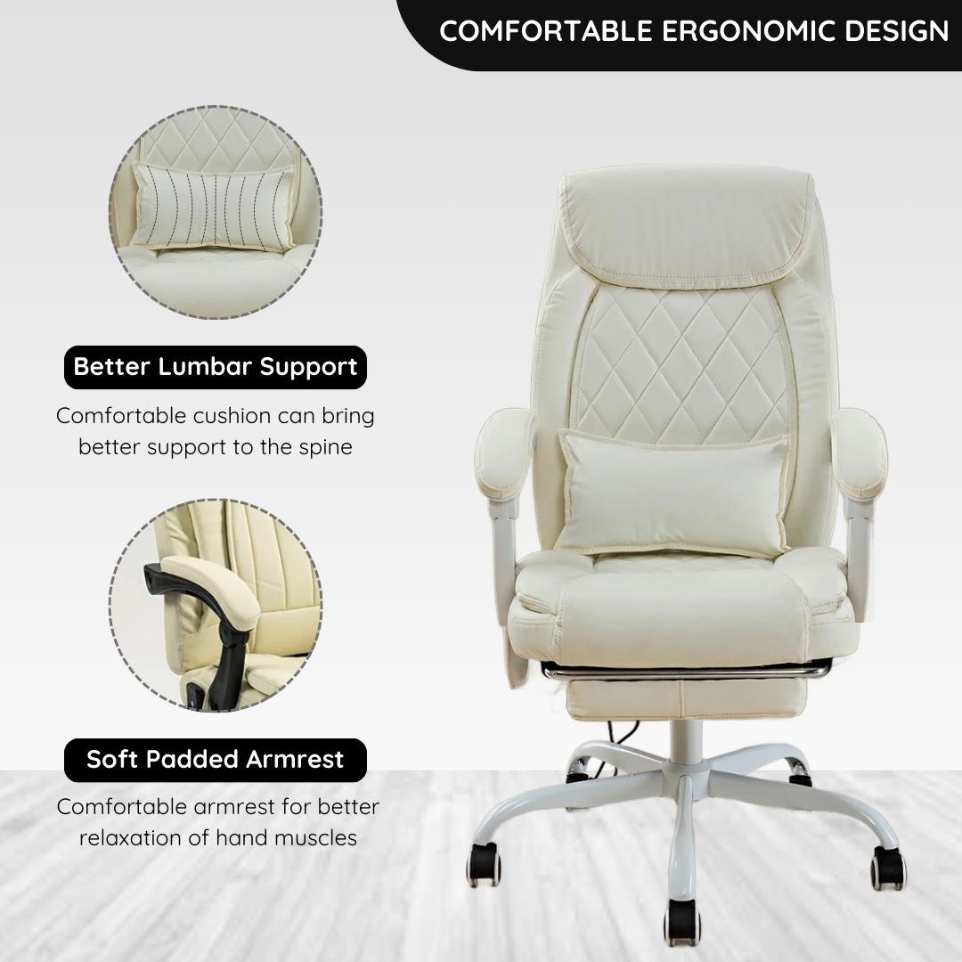 Executive Office Chair with Heat and Massage Functions