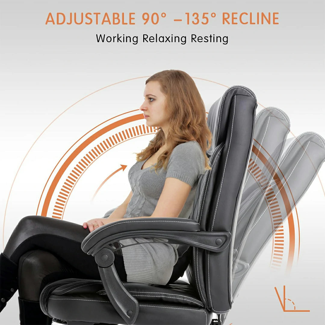 Executive Office Chair with Heat and Massage Functions