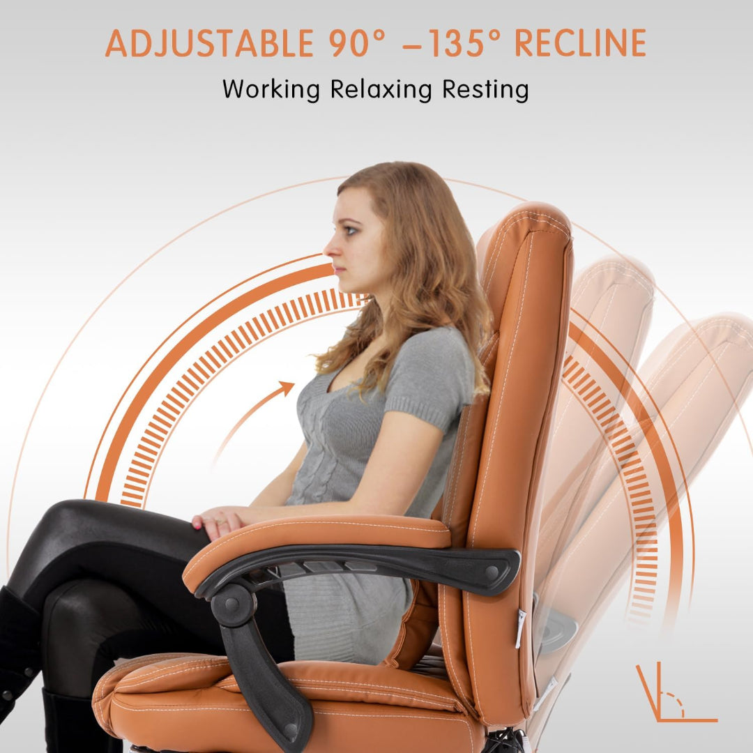 Executive Office Chair with Heat and Massage Functions